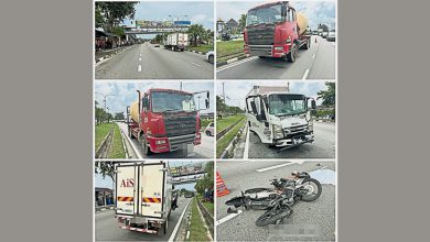 Photo of 达士花园4车连环撞 18岁骑士当场死亡