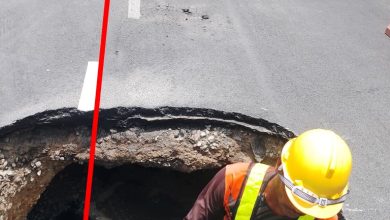 Photo of 车水路部分车道今午已通行 路洞路段仍封锁
