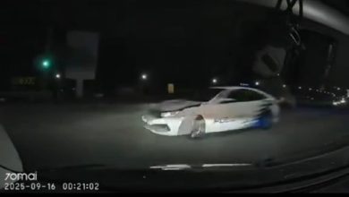Photo of 警车闯红灯险撞车辆 芙蓉警方: 涉事者已确认