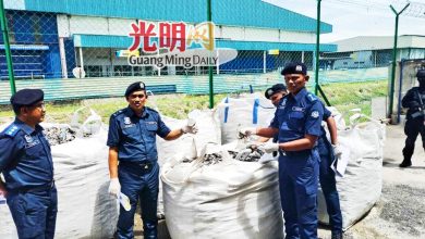 Photo of 槟关税局肃毒缉私 8个月起3956万赃物