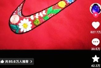 Photo of 少年家困无法买名牌书包 母亲手缝制“NIKE”标志 连官方也致敬