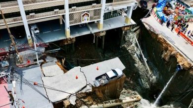 Photo of 曼谷巨型天坑凌晨再塌陷！旁边警局岌岌可危 “地基被掏空”