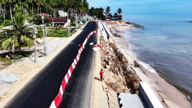Photo of 耗资495万修复近完工 峇都拉吉海滨公路再坍塌