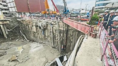 Photo of 曼谷路陷巨坑   预计下周三前完成