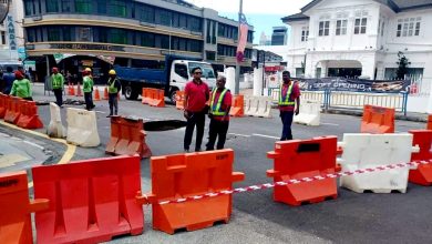 Photo of 车水路突发地陷 槟岛市厅:IWK污水管破裂导致