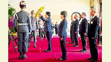 Photo of 赖清德:台热爱和平 不拿枪杆子纪念