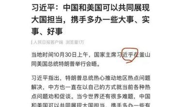 Photo of 习近平竟写成“习近乎”  网民热议疑暗酸