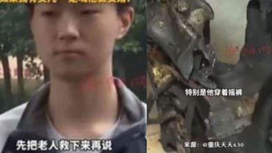 Photo of 八旬老夫妻家中起火 高中生冲火海救人