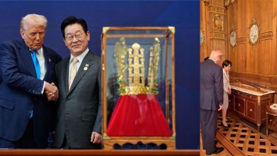Photo of 贈特朗普金冠金箔高球 亞洲領袖金禮策略似奏效