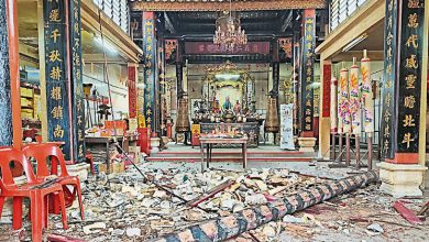 Photo of 庇朥百年古庙三圣宫 横樑倒塌幸无伤亡