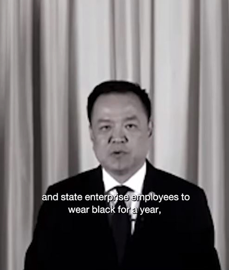 首相阿努廷也呼吁全国人民哀悼90天,期间可穿著黑色衣服表达敬意
