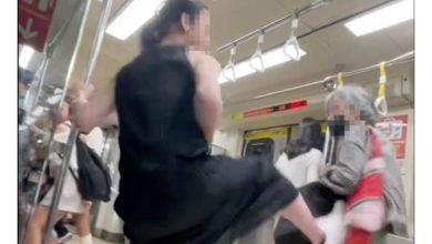 Photo of 长发男已到警局录供 踹飞老妇发文道歉