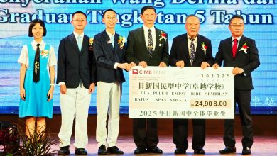 Photo of 【日新第63届中五及第46届大学先修班毕业典礼】黄维忠勉544毕业生 乐观面对未来挑战