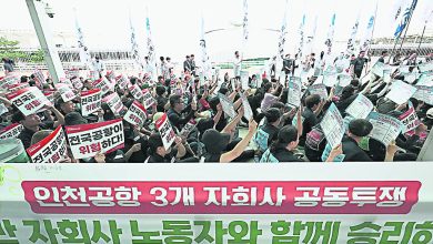 Photo of 或影响中秋假期出游 韩15机场员工罢工