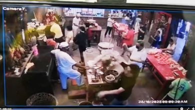 Photo of 九皇爷庆典闯庙闹事 黑衣男2度推翻香炉被制伏