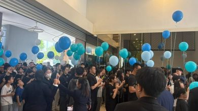 Photo of 放飞百颗蓝白汽球 “芯嫙 愿安息 你自由了”