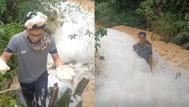 Photo of 视频|河水遭污染冒白泡沫？ 博士生亲揭：自然现象来的！