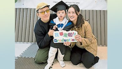Photo of 袁伟豪张宝儿 见证儿子毕业
