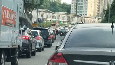 Photo of 浮罗新路土崩封路 福灵坛上山回銮恐受阻