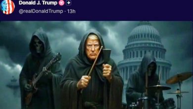 Photo of 特朗普自导AI怪诞短片 摇滚呛民主党掀热议！