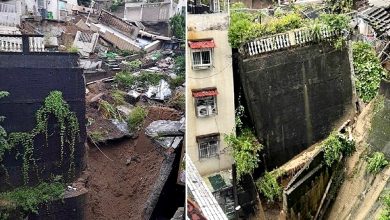 Photo of 挡土墙整片崩落 近百人连夜打包逃离