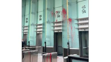 Photo of 求见首富李嘉诚不成 男泼红油漆袭保安被捕
