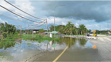 Photo of 安顺曾吉容路段淹水 禁轻型交通工具通行