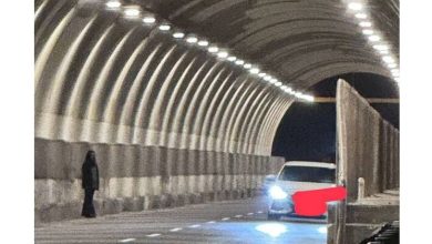 Photo of 隧道死神？黑衣女如雕像般静立  吓到女跑庙求平安真相是拍灵异片