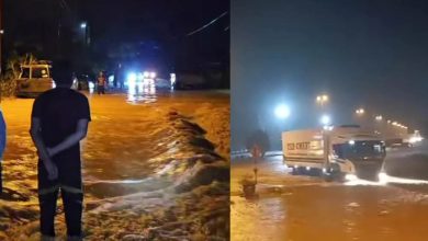 Photo of 连续暴雨不停 水深0.6米车辆难行
