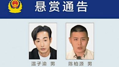 Photo of 中公安发悬赏通告 徵集台2网红犯罪线索