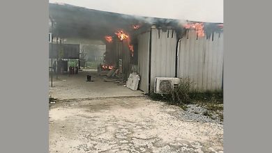 Photo of 储建材货柜失火 60%烧毁