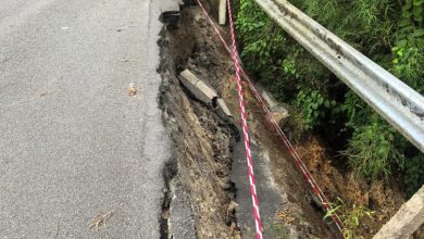 Photo of 太平绕湖路土崩危及结构 涉路段暂改单向通行