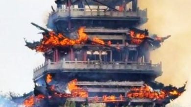 Photo of 【视频】 网传“千年古刹被烧”不确切 起火为永庆寺彷古建筑