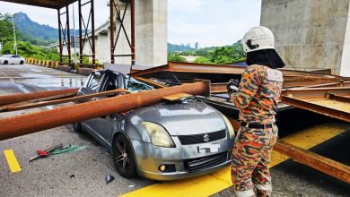 Photo of 东铁工地支架坍塌砸车 女司机受惊吓毫发无伤