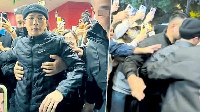 Photo of 王嘉尔粉丝围堵寸步难行 遭保镳架走抬上车