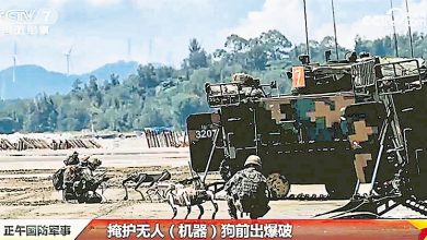 Photo of 中攻台主力演习首现机械狼抢滩