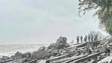 Photo of 台风“凤凰”袭菲律宾　居民：浪拍打防波堤感觉地面都在震