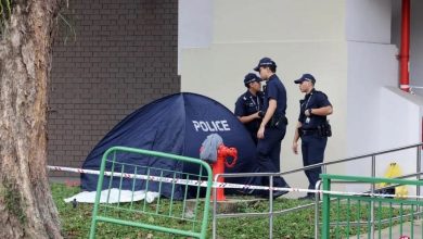 Photo of 六旬汉横尸新加坡组屋楼下　警方已封锁现场调查