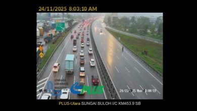 Photo of 清晨雷暴袭雪隆多地 主要大道上班时段大塞车