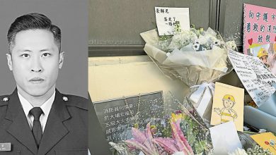 Photo of 沙田消防局外摆心意桌 市民纷悼念殉职消防员