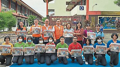 Photo of 七里香挺阅报计划 和平路中学获赞助