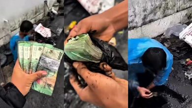 Photo of 清洁工清理水沟 意外捞出黑袋宝藏 内有200万印尼盾!