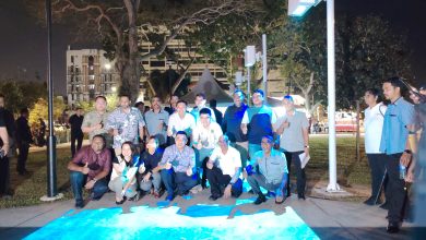 Photo of 旧关仔角Linear Park 每晚灯光秀开演 民众可带孩子游玩