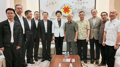 Photo of 中方代表团访槟华堂 黄天隆欣见两国交流增