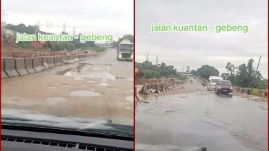 Photo of 大雨侵蚀 窟窿处处 积水掩盖路洞如隐形陷阱