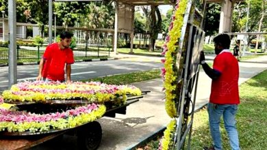 Photo of 70电子花圈阻道 丧家：难拒亲友好意