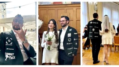 Photo of 卖出26个广告位筹結婚费  新郎穿“赞助西装”走红毯