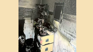 Photo of 住宅火灾 毁冷气机床垫
