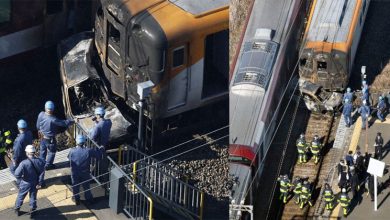 Photo of 日本京都府列车 与汽车发生碰撞