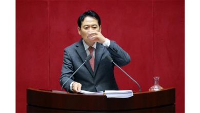 Photo of 韩国国会史上最长辩论 党魁耗战20小时